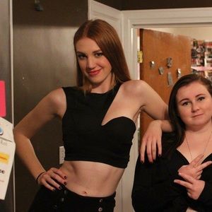 Black uneven crop top